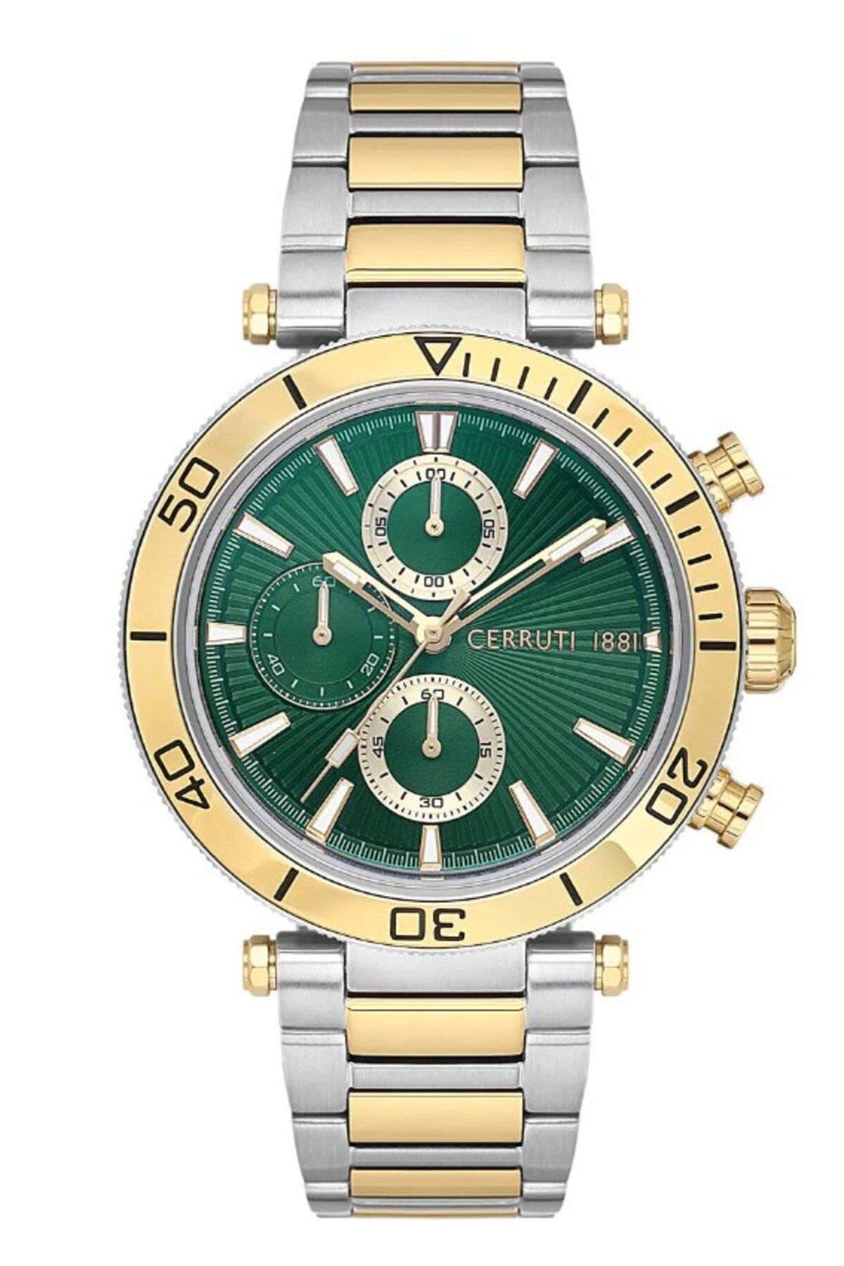 Cıwgı0049905 Quartz Çelik Altın/gri Yeşil Kadran 42 Mm Erkek Kol Saati