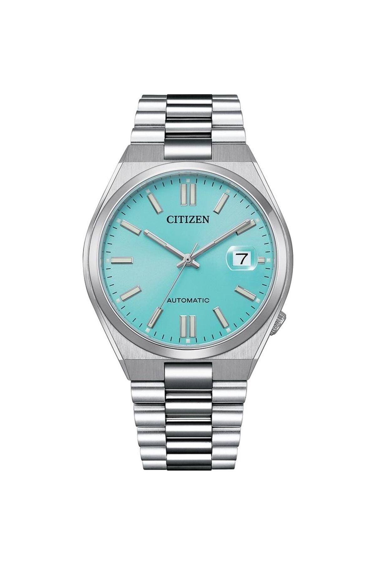 Tsuyosa Nj0151-88m Otomatik Çelik Gri Buz Mavisi Kadran 40 Mm Erkek Kol Saati