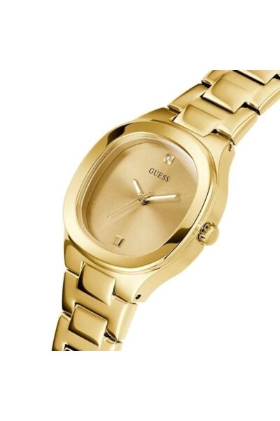 Gugw0615l2 Altın Kaplama Pırlantalı Kadın Kol Saati